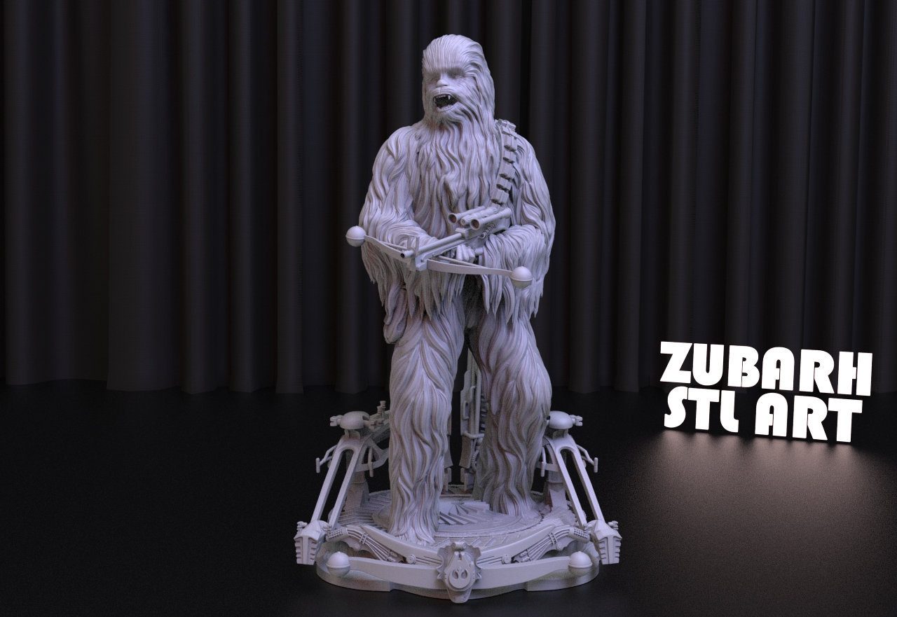 Star Wars Chewbacca Statue 3D Print STL File (digital Download) - Etsy