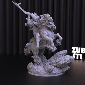 Marvel Ghost Rider STL File for 3D Printing,3D Digital File, Stl 3D model design, Ghost Rider Statue STL,Marvel STL Figure image 4