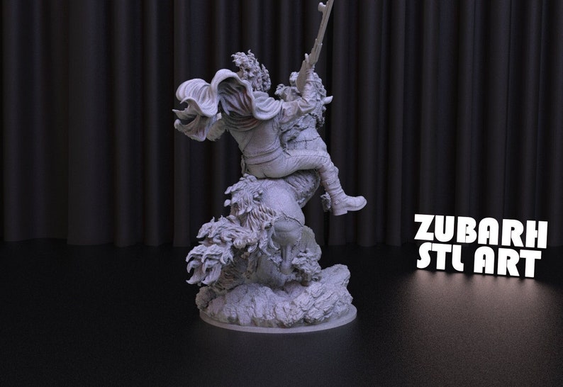 Marvel Ghost Rider STL File for 3D Printing,3D Digital File, Stl 3D model design, Ghost Rider Statue STL,Marvel STL Figure image 2