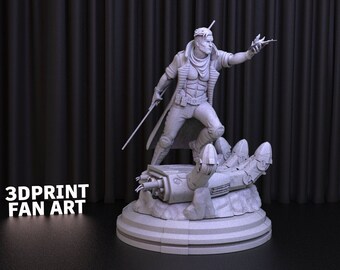 Marvel Gambit 3D Print STL File for 3D Printing,3D Digital File, Instant Download,Gambit Statue STL,Marvel STL Figure