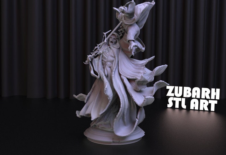 Darth Sidious and Yoda 3D Print STL File for 3D Printing,3D Digital File, Instant Download Drive Link, Yoda Statue STL,Star Wars STL Figure image 2