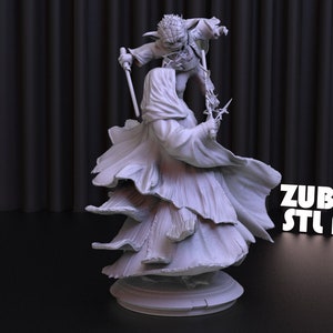 Darth Sidious and Yoda 3D Print STL File for 3D Printing,3D Digital File, Instant Download Drive Link, Yoda Statue STL,Star Wars STL Figure image 4