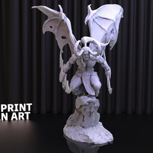 Illidan Stormrage 3D Print STL File: World Of Warcraft Figure (Digital Download)