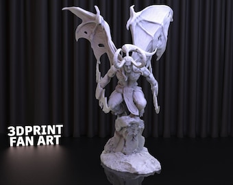 Illidan Stormrage 3D Print STL File: World Of Warcraft Figure (Digital Download)