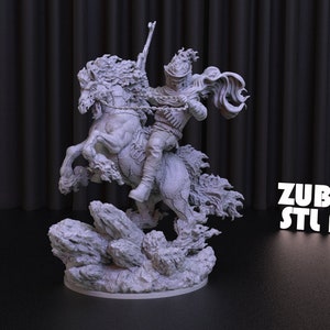 Marvel Ghost Rider STL File for 3D Printing,3D Digital File, Stl 3D model design, Ghost Rider Statue STL,Marvel STL Figure image 1