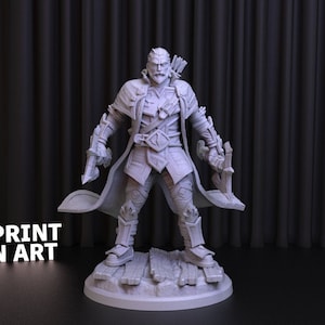 World Of Warcraft Nathanos Statue STL File for 3D Printing (Digital Download)