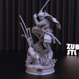 Ghost of Tsushima Stl File For 3D Printer Design, Samurai Design, 3D Model Files, Download Print Files, Stl 3D Model, Games Character Design