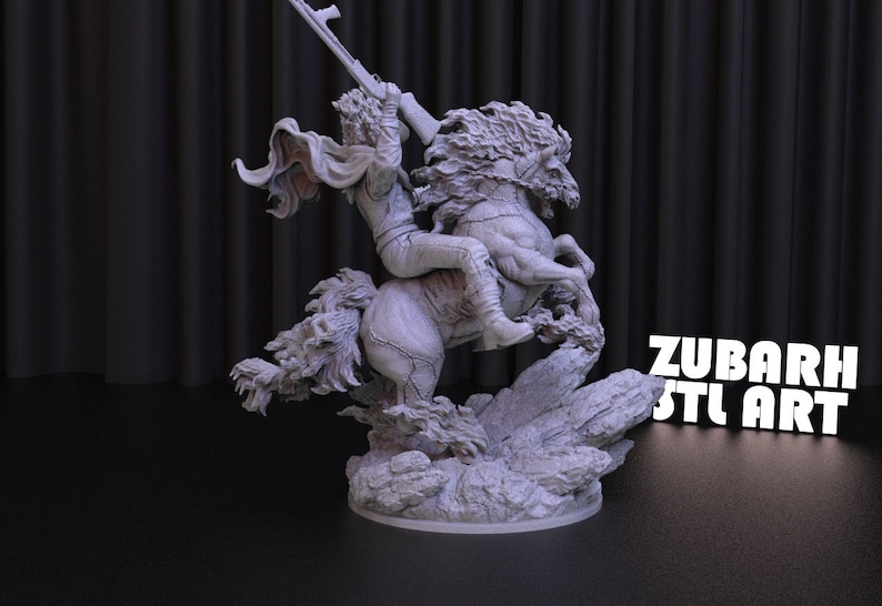 Marvel Ghost Rider STL File for 3D Printing,3D Digital File, Stl 3D model design, Ghost Rider Statue STL,Marvel STL Figure image 3