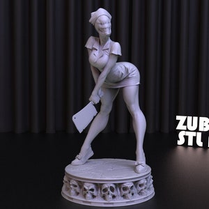 Silent Hill Nurse 3D Print STL File for 3D Printing,3D Digital File, Instant Download Drive Link, Nurse Statue STL,Silent HillSTL Figure