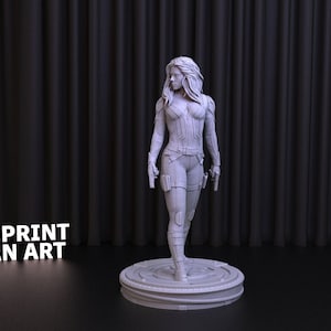 Black Widow STL File: 3D Printer Model, Romanoff Design