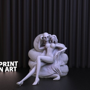 Anime Character Boa Hancock 3D Print STL File for 3D Printing,3D Digital File, Instant Download Drive Link, Boa Hancock Statue STL
