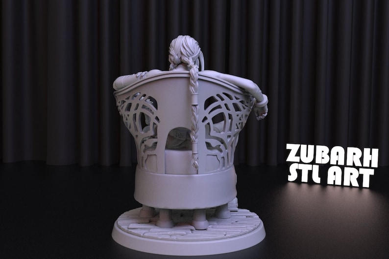Jinx Statue STL File: LoL 3D Model (Digital Download) image 3