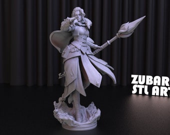 Plik STL Jainy Proudmoore: Model druku 3D WoW (pobranie cyfrowe)
