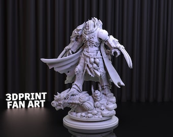 Flash Knight 3D Print STL File: Warrior Statue (Digital Download)