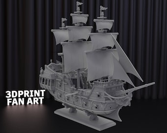 Piratenschip 3D-print STL-bestand voor 3D-printen, 3D digitaal, Drive Link direct downloaden, Navio Pirata-standbeeld STL, STL-figuur piraten