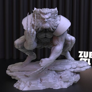 Wolverine Statue STL-Datei: X-Men Logan 3D Modell (Digitaler Download)