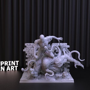 Spider Man and Venom Stl File For 3D Printer Design,Marvel Stl, 3D Model Files, Download Print Files, Stl 3D Model, Games Character Design