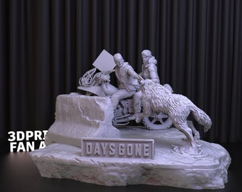 Days Gone 3D Print STL File for 3D Printing,3D Digital,Instant Download Drive Link,Days Gone Statue STL,Days Gone STL Figure