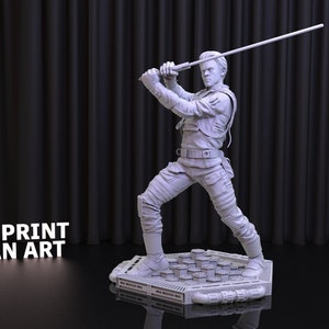 カル・ケスティス スター・ウォーズ STL ファイル: 3D プリント フィギュア (デジタル ダウンロード) 画像 2