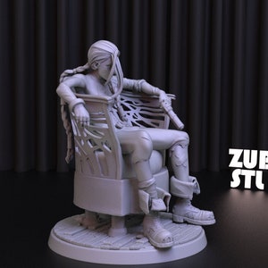 Jinx Statue STL File: LoL 3D Model (Digital Download) image 5