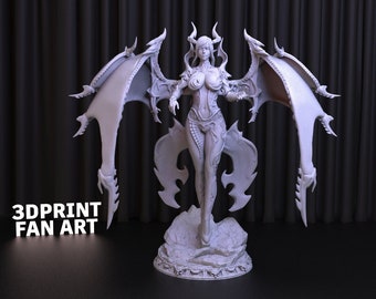 Demon Queen 2 Pose 3D Print STL File for 3D Printing,3D Digital,Instant Download Drive Link,Demon Queen Statue STL,Demon Queen STL Figure