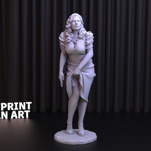 Marvel Agent Carter Sexy Pose 3D-Druck STL-Datei für 3D-Druck, 3D Digital, Instant Download Drive, Agent Carter Statue STL, Marvel STL Figur