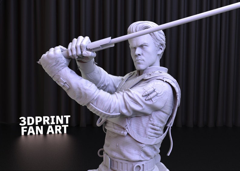 カル・ケスティス スター・ウォーズ STL ファイル: 3D プリント フィギュア (デジタル ダウンロード) 画像 5