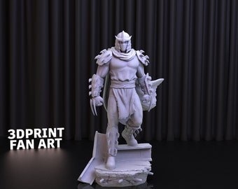 Shredder Statue 3D Print STL File - TMNT Figure (Digital Download)
