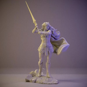 Shera 3D Print STL-bestand voor 3D-printen, 3D Digital, Instant Download Drive Link, Shera Statue STL, Shera STL-figuur