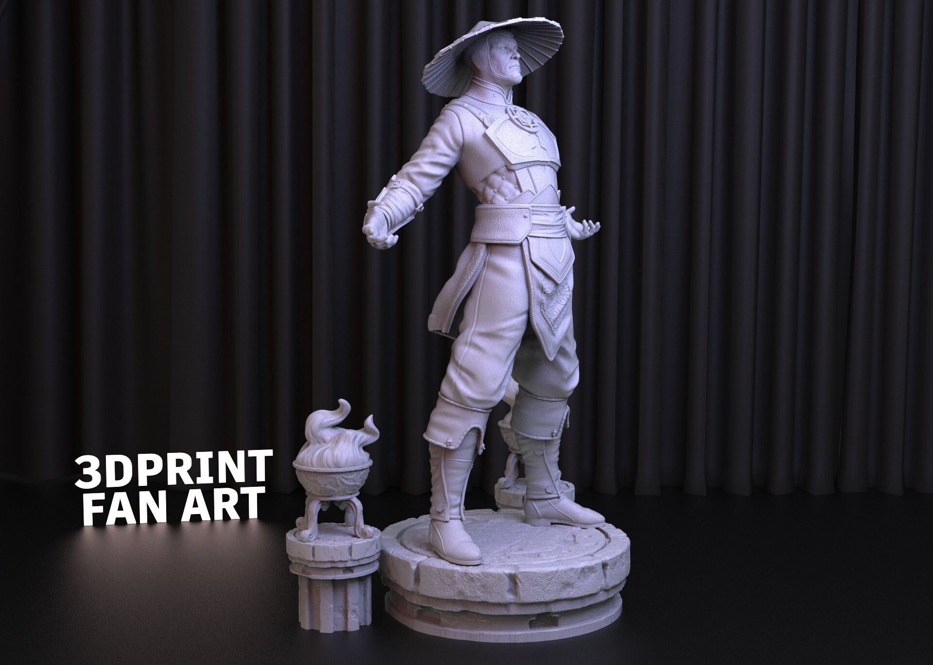 Raiden Mortal Kombat STL File: 3D Printable Figure (digital Download ...