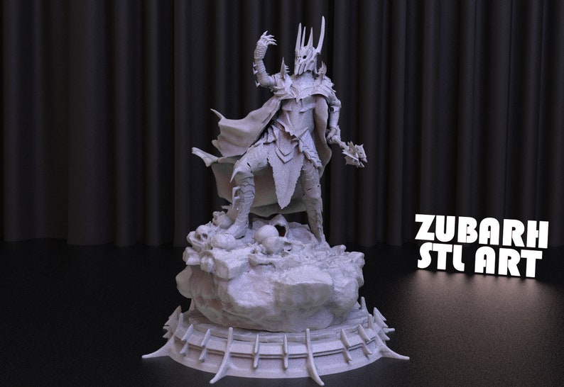 Sauron Statue STL File for 3D Printing (Digital Download) image 5