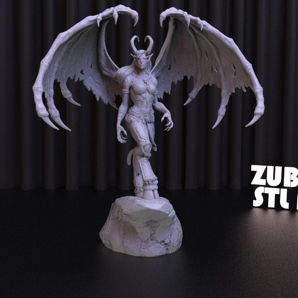 Demon Hunter World of Warcraft STL File for 3D Printing,3D Digital File, Stl 3D model design, Hunter Statue STL,World of Warcraft STL Figure