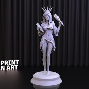America The Statue of Liberty 3D Print STL File for 3D Printing,3D Digital,Instant Download Drive Link,Nsfw Statue Statue STL,STL Figure