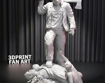 Jason Voorhees STL File for 3D Print | Friday the 13th Horror Fan Art Model | Digital Download Collectible Statue Figurine