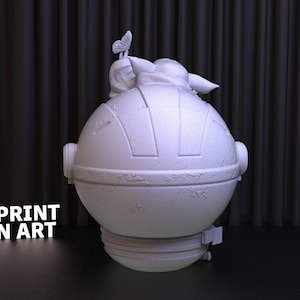 Grogu Statue 3D Print STL File - Star Wars Figure (Digital Download) image 3