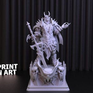 Sire Denatrius 3D Print STL File: World of Warcraft Statue (Digital Download)