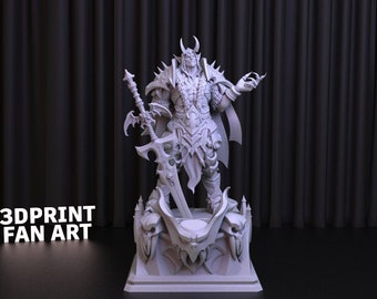 Sire Denatrius 3D Print STL File: World of Warcraft Statue (Digital Download)