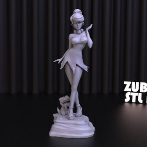 File STL di stampa 3D di Wilma Flintstone per la stampa 3D,File digitale 3D, Download istantaneo Drive Link, Statua di Wilma STL,Flintstone STL Figura