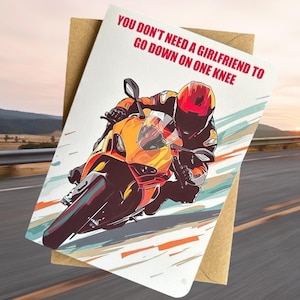 Lustige Motorrad-Geburtstagskarte Sport Biker Geburtstagskarte Lustige Biker Geburtstagskarte Geschenk für Biker Geschenk für Motorrad Mad Friend Sportbike