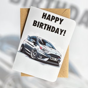Personalisierte Sportwagen-Geburtstagskarte Geschenkideen für Auto-Liebhaber Individuelle Auto-Geburtstagskarte Personalisierte Geburtstagskarte Geschenk für Freund