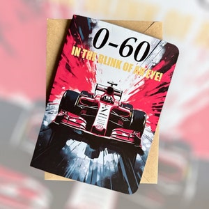 Personalisierte Formel 1 Geburtstagskarte F1 Geburtstagskarte Formel 1 Fan Geburtstagskarte F1 Liebhaber Geburtstagskarte Rennwagen Geburtstagskarte