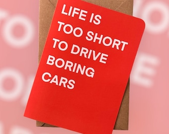 Congratulations Card New Car Day New Car Celebration Card Celebrate Your New Car Petrol Head Congratulations Card Card for Petrol Head