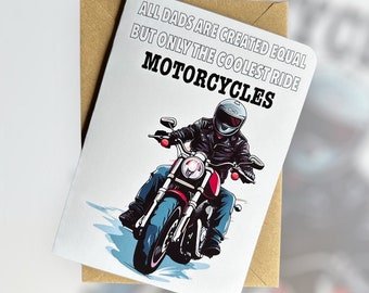 Födelsedagskort eller fars dag-kort för motorcyklister Födelsedagskort för motorcyklister Fars dag-kort för motorcyklister Roligt fars dag-kort för motorcyklister