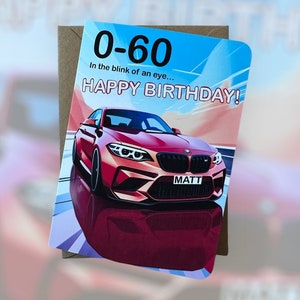 Carte d'anniversaire BMW M2 compétition personnalisée Carte d'anniversaire BMW M2 Carte d'anniversaire M2 Carte d'anniversaire voiture Carte d'anniversaire BMW Carte d'amant de voiture