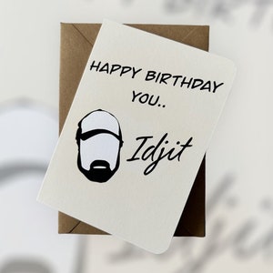 Bobby Singer You Idjit Birthday Card Supernatural Show Birthday Card Birthday Card Supernatural Supernatural Card Happy Birthday Card