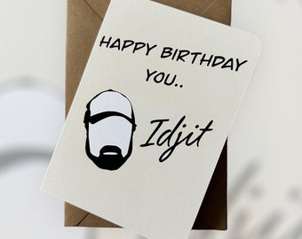 Bobby Singer You Idjit Birthday Card Supernatural Show Birthday Card Birthday Card Supernatural Supernatural Card Happy Birthday Card