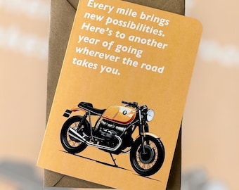 Motorcyclist Enthusiast Birthday Card Motorbike Birthday Card Biker Birthday Card Motorcycle Birthday Card Gift For Biker Motorcycle Lover
