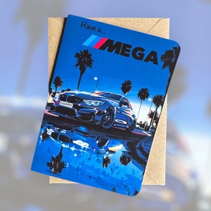 Personalisierte Registrierung Auto Geburtstagskarte BMW Geburtstagskarte M4 Geburtstagskarte Auto-Liebhaber Geburtstagskarte Geschenk für Auto-Liebhaber personalisiertes Geschenk