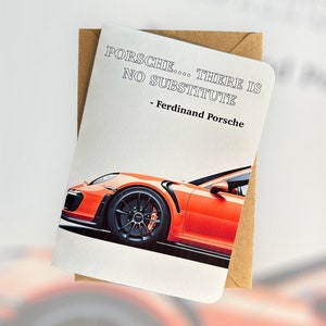 Sportwagen verjaardagskaart Porsche verjaardagskaart Porsche iconisch citaat raceauto verjaardagskaart autoliefhebber verjaardagskaart cadeau voor autoliefhebber