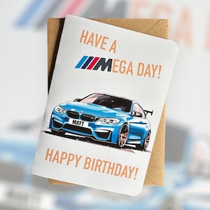 Personalisierte Auto Geburtstagskarte Personalisierte Registrierung Auto Geburtstagskarte Auto-Liebhaber Geburtstagskarte Geschenk für Auto-Liebhaber Petrol Kopf